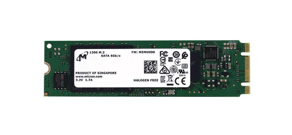 MTFDDAV1T0TDL-1AW1ZA - Micron 1300 Series 1TB Triple-Level Cell SATA 6Gb/s M.2 Solid State Drive