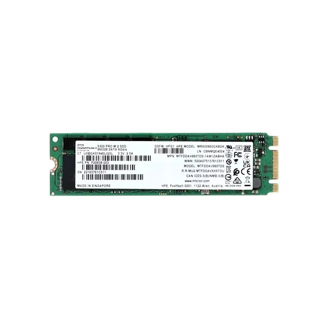 Micron MTFDDAV960TDS-1AW1ZABHA 960GB SATA 6Gb/s Solid State Drive