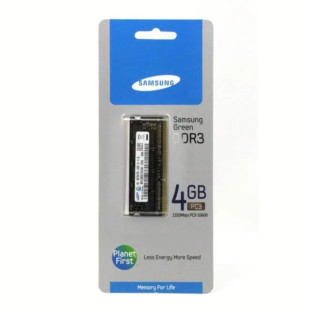 MV-3T4G4 - Samsung 4GB DDR3-1333MHz PC3-10600 non-ECC Unbuffered CL9 204-Pin SoDimm Dual Rank Memory Module