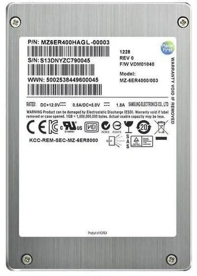 Samsung MZ-6ER400T/0C3 SM1625 Enterprise Series 400GB eMLC SAS 6Gb/s 2.5-inch Solid State Drive