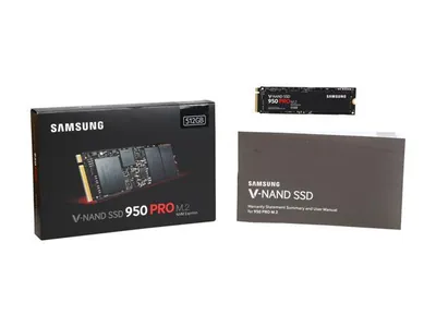 Samsung MZ-V5P512B/IT 950 PRO Series 512GB Multi-Level Cell PCI Express 3.0 x4 NVMe M.2 2280 Solid State Drive
