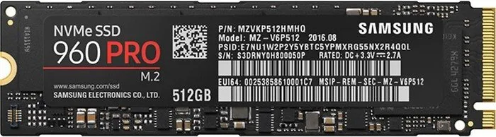 MZ-V6P512BW - Samsung 960 PRO Series 512GB Multi-Level Cell PCI Express 3.0 x4 (NVMe) M.2 2280 Solid State Drive