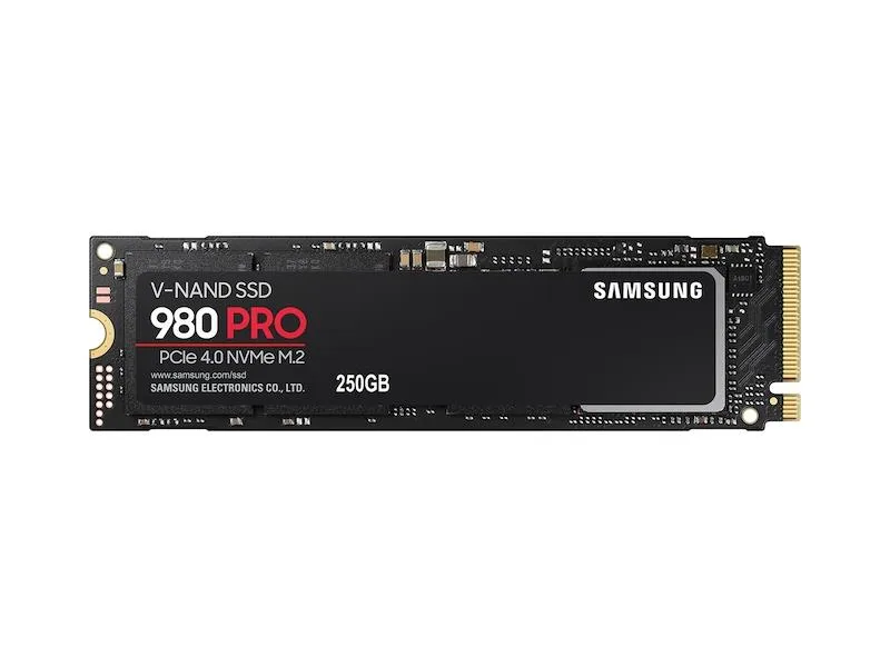 Samsung MZ-V8P250B/AM 980 PRO Series 250GB Multi-Level-Cell PCI-Express Gen 4.0 x4 NVMe M.2 2280 Solid State Drive
