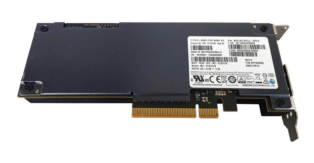 MZPLK3T2HCJL-000U4 - Samsung PM1725 Series 3.2TB TLC PCI Express 3.0 x8 NVMe HH-HL Add-in Card Solid State Drive