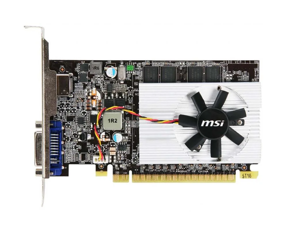 N210-MD512 - MSI GeForce 210 512MB DDR2 64-Bit PCI Express x16 2.0 HDCP Ready Low Profile Video Graphics Card