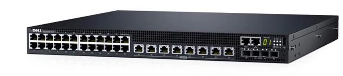 Dell N3132PX N3132PX-ON 24-Ports PoE 10/100/1000Base-T RJ-45 8-Ports PoE 5GBase-T RJ-45 4-Ports 10GBase-X SFP+ Layer 3 Managed 1U Rack-mountable Network Switch