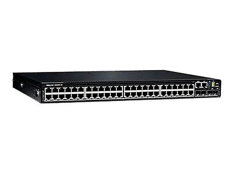 Dell N3248TE-ON-RA PowerSwitch N3200-ON Series 48-Ports 10/100/1000Base-T RJ-45 Gigabit Ethernet + 4-Ports 10GBase-X SFP+ + 2-Ports 100GBase-X QSFP28 Layer 3 Managed 1U Rack-mountable Network Switch.
