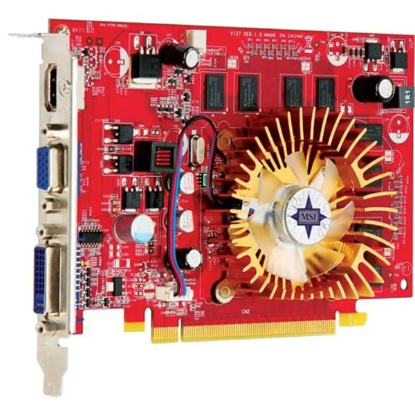 N9500GT-MD1GD2 - MSI GeForce 9500GT 1GB 128-Bit GDDR2 PCI Express 2.0 x16 DVI/ HDMI/ D-Sub HDCP Ready Video Graphics Card