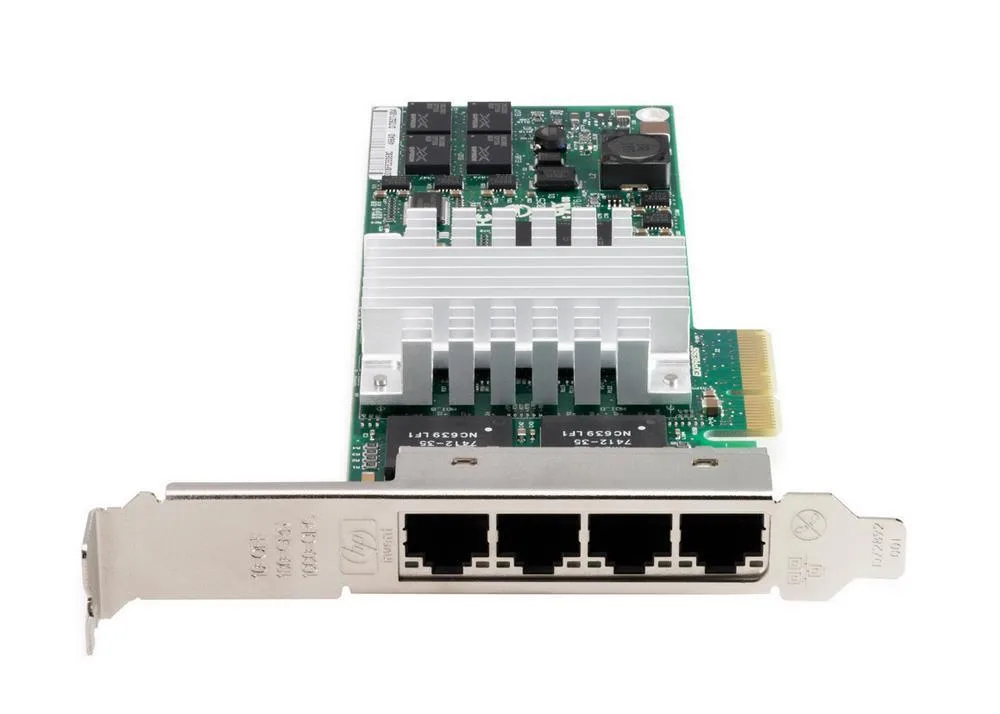 HP NC364TL NC364T 4 x Ports PCI-Express 10/100/1000Base-T Gigabit Ethernet Network Interface Card