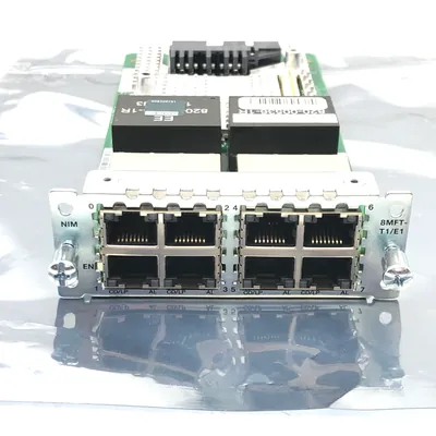 Cisco NIM-8MFT-T1/E1 8 port Multiflex Trunk Voice/Clear-channel Data T1/E1 Module