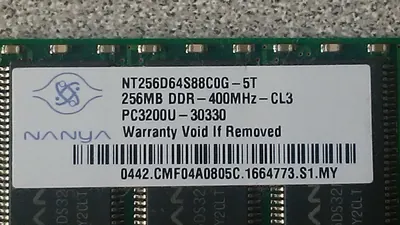 NT5TU256M4DE-3C - Nanya DDR2-667MHz 256Mx4 Pb-Free DRAM Memory Chip