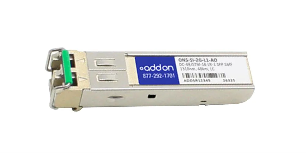 ONSSI2GL1AO - Addonics 1Gbps Single-mode Fibre 10km 1310nm LC Connector SFP Transceiver Module