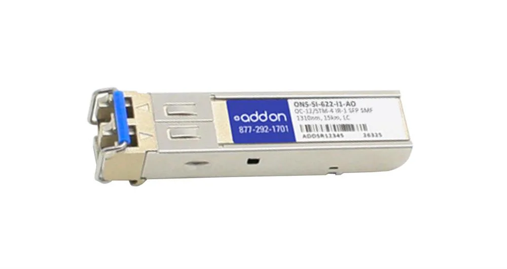 ONSSI622I1AO - Addonics OC-12 OC-12-IR Single-mode Fibre 15km 1310nm LC Connector SFP Transceiver Module