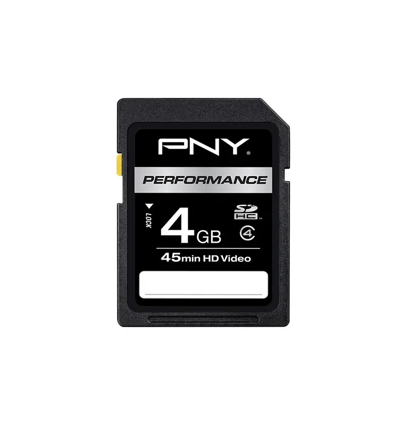 P-SDHC4G4L-HS - PNY Performance 4GB Class 4 SDHC Flash Memory Card