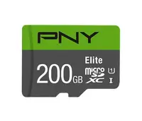 P-SDU200U185EL-GE - PNY Elite 200GB Class 10 microSDXC Flash Memory Card