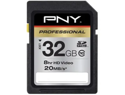 P-SDUHC32G10-CC - PNY 32GB Class 10 SDHC Flash Memory Card