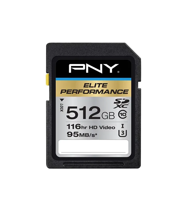 P-SDX512U3H-GE-A1 - PNY Elite Performance 512GB microSDXC Class 10 UHS-1 Memory Card