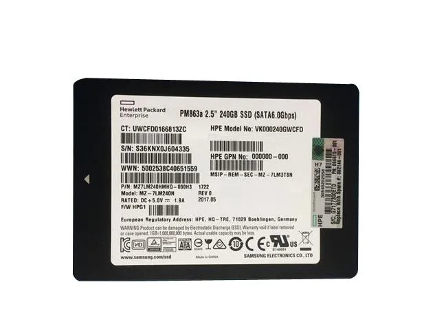 P00911-001 - HP 240GB SATA 6Gb/s 2.5-inch Power Loss Protection Read Intensive Solid State Drive