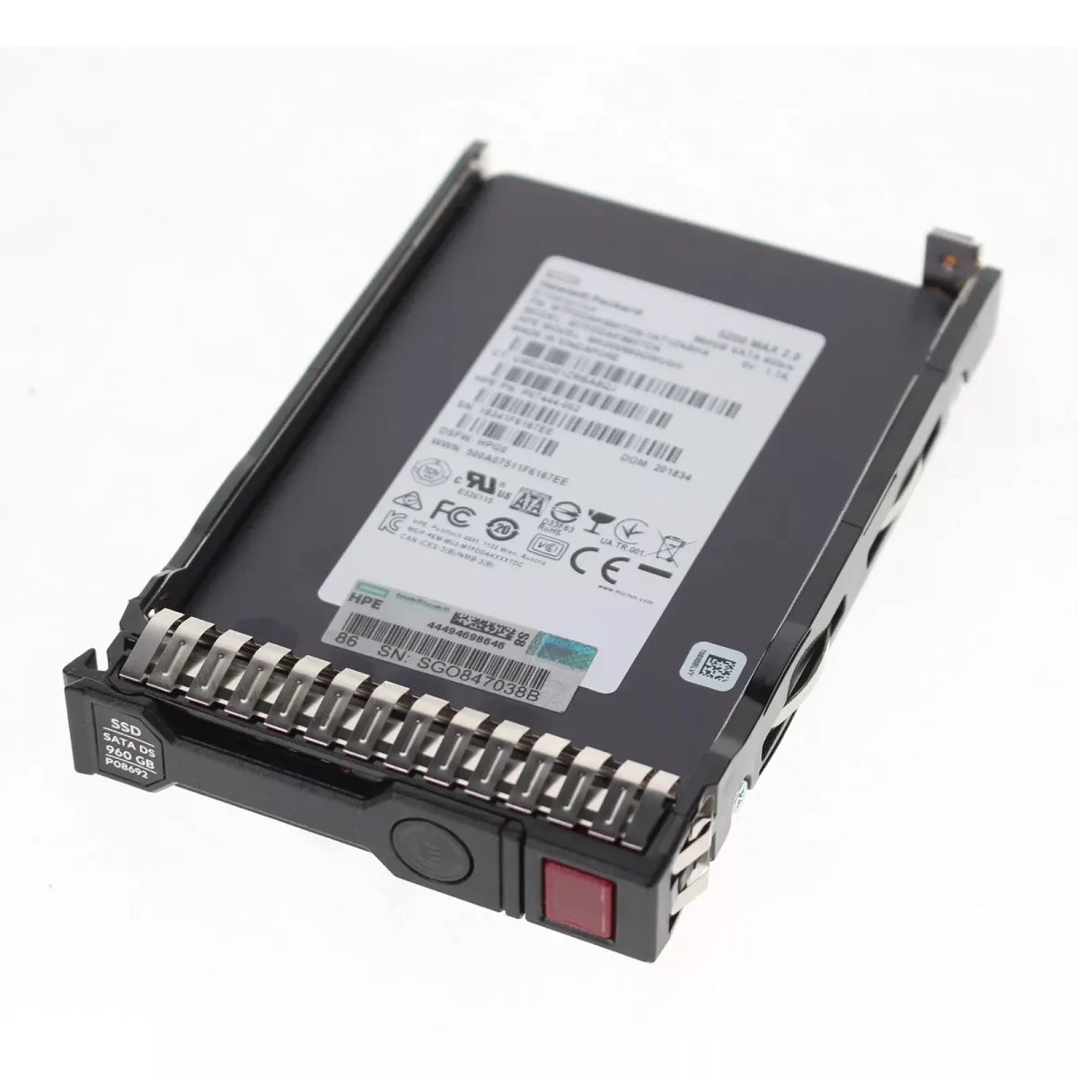 P07444-002 - HP 960GB Triple-Level Cell SATA 6Gb/s Mixed Use 2.5-inch Solid State Drive
