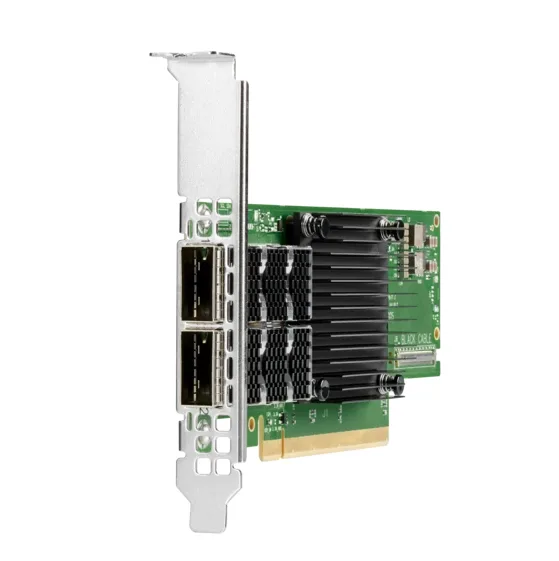 HPE P08257-B21 InfiniBand MCX653106A-ECAT HDR100 2-Ports 100GbE Qsfp56 PCI Express 3.0 x16 Ethernet Network Adapter for ProLiant Server