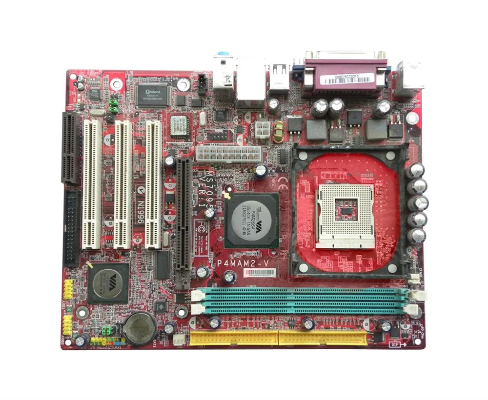 P4MAM2-V - MSI Socket 478 Intel VIA P4M266A/ VT8237 Chipset Intel Pentium 4/ Celeron/ Celeron D Processors Support DDR 2x DIMM ATA-133 Micro-ATX Motherboard