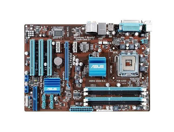P5P41TD - ASUS Desktop Board Intel Chipset ATX Socket T LGA-775 1333MHz, 1066MHz, 800MHz FSB 8GB DDR3 SDRAM Ultra ATA/100 (ATA-6) Serial ATA/300 7.1