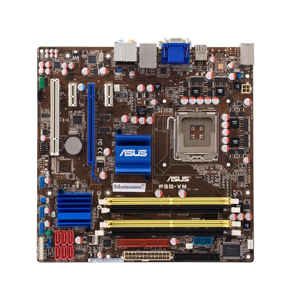 P5Q-VM - ASUS Desktop Board Intel G45 Enhanced SpeedStep Technology Socket T 1600MHz, 1333MHz, 1066MHz, 800MHz FSB 16GB DDR2 SDRAM DDR2-800/PC2-6400, DDR2-667/PC2-5300 ┬╡ATX