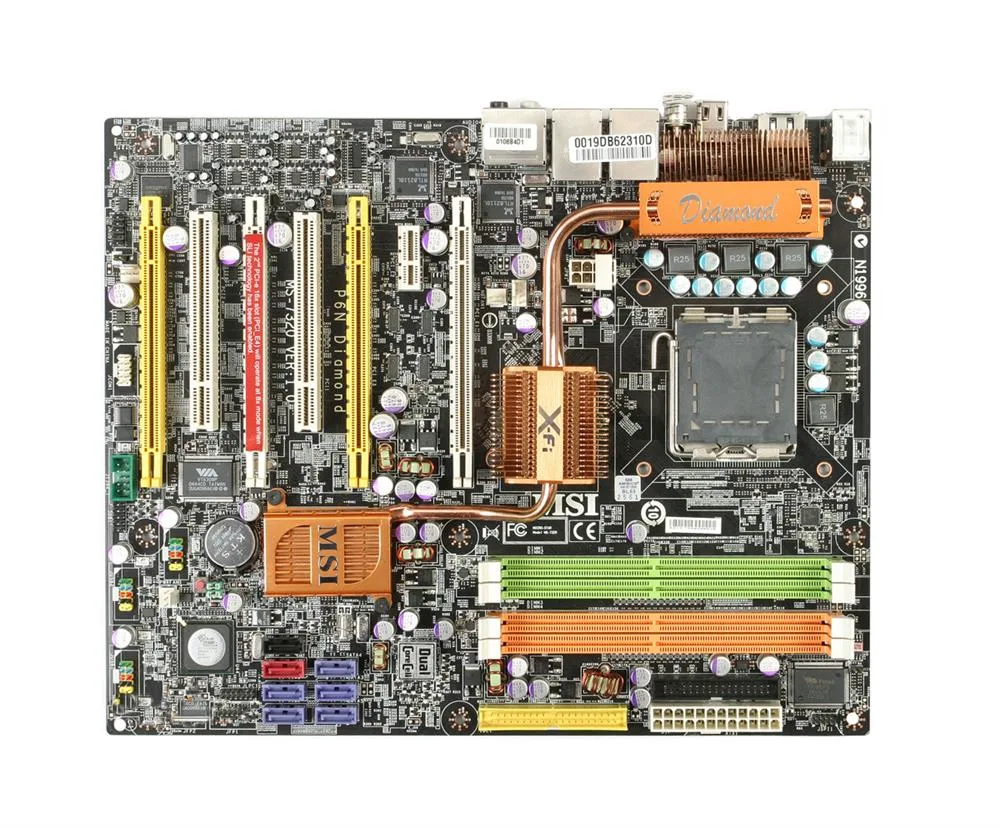 P6NDIAMOND - MSI P6N Diamond Desktop Board Core 2 Quad, Core 2 Duo, Pentium 4, Pentium 4 (Extreme Edition), Pentium D, Pentium (Extreme Edition) nVIDIA nForce 680i SLI SPP (C55XE) Socket T 533MHz, 800MHz, 1066MHz, 1333MHz FSB