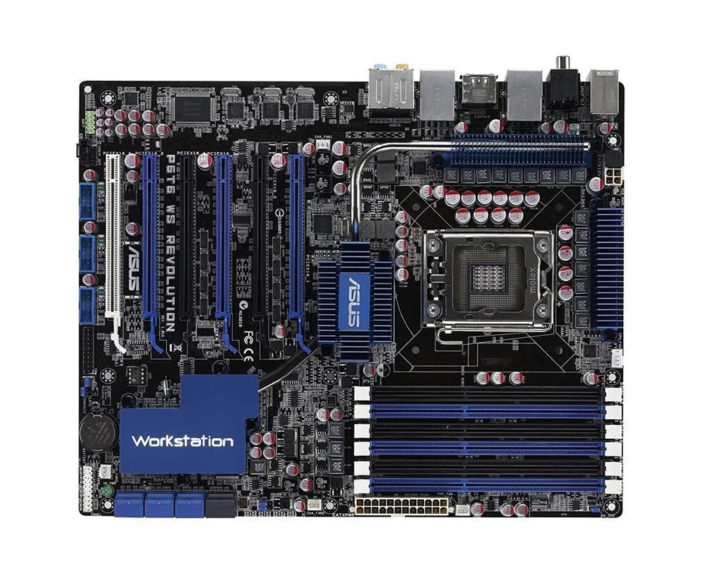 P6T6WS - ASUS Revolution Intel X58 Core i7/ Core i7 Extreme Edition/ Xeon W5500/ 3600/ 3500/ X5600/ 5500/ E5600/ 5500 Series Processors Support Socke