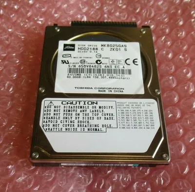 PA3306U1H60 - Toshiba 60GB 7200RPM ATA-100 8MB Cache 2.5-inch Hard Disk Drive