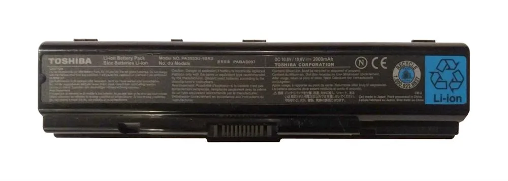 PA3533U-1BRS - Toshiba 6-Cell Primary Laptop Battery for A200 A205 A210 A215 M200 and M205 Series