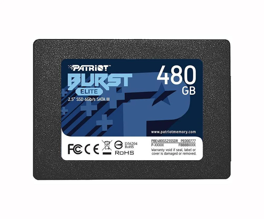 PBE480GS25SSDR - Patriot Memory Burst Elite 480GB SATA 6Gb/s 2.5-inch Solid State Drive