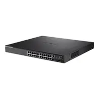 PC5524P - Dell PowerConnect 5524P 24 x Ports 10/100/1000Base-T PoE + 2 x Ports 10 Gigabit Ethernet SFP+ Layer 3 Managed Gigabit Ethernet Network Switch
