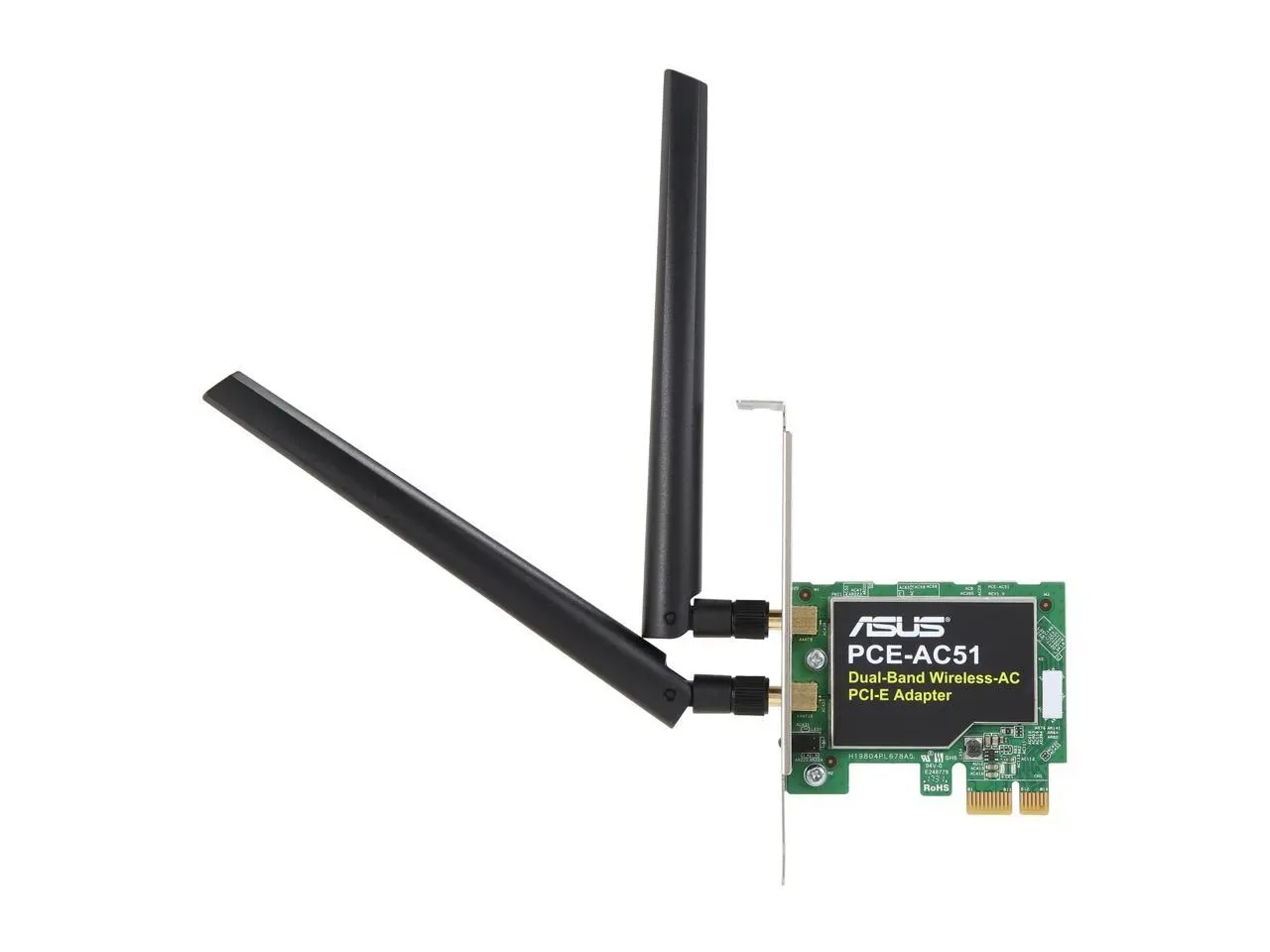 PCE-AC51 Asus PCE-AC51 Wireless AC750 PCIe Adapter Card for Dual-Band 2x2 802.11AC WiFi