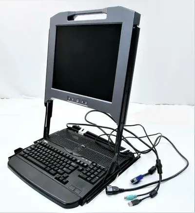 PDJCN - Dell 17FD 17-inch LCD Rack-Mount LCD Console