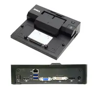 PDXXF - Dell E-Port USB 3.0 Advanced Port Replicator with AC Adapter for Latitude E-Family Laptops