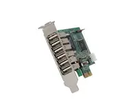 PEXUSB7LP - StarTech OneConnect 7 Port PCI Express Low Profile HIGH SPEED USB 2.0 Adapter Card - 6 X TYPE A FEMALE USB 2.0 USB External