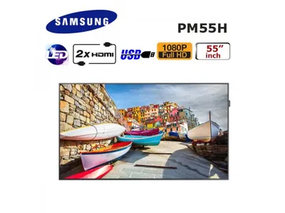 PM55H - Samsung 55-inch 1920 x 1080 at 60Hz DVI-I / HDMI 2.0 / HDCP 2.2 / USB Smart LED TV