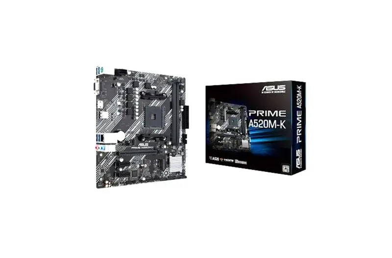 PRIME A520M-K - Asus Prime A520M-K Desktop Motherboard AMD A520 Chipset Socket AM4