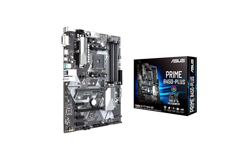PRIME B450-PLUS - Asus Prime B450-PLUS Desktop Motherboard AMD B450 Chipset Socket AM4