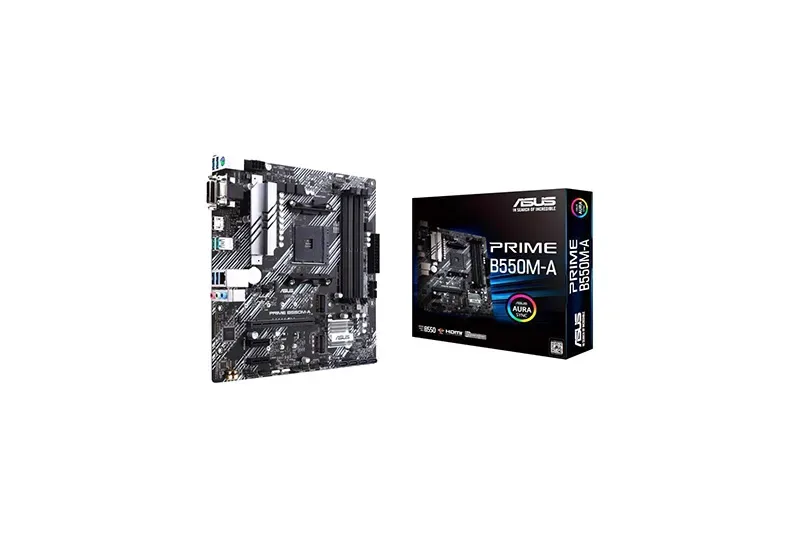 PRIME B550M-A - Asus Prime B550M-A Desktop Motherboard AMD B550 Chipset Socket AM4