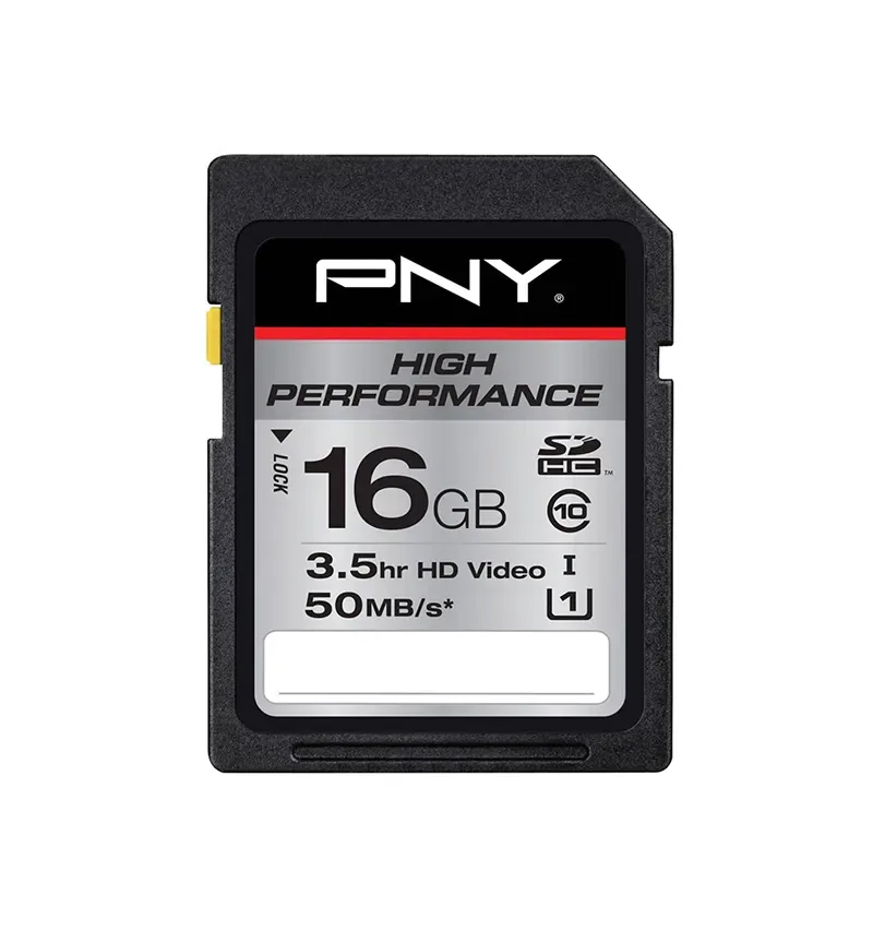 PSDH16G10HGE - PNY High Performance 16GB SDHC Flash Memory Card for Cameras and Camcorders