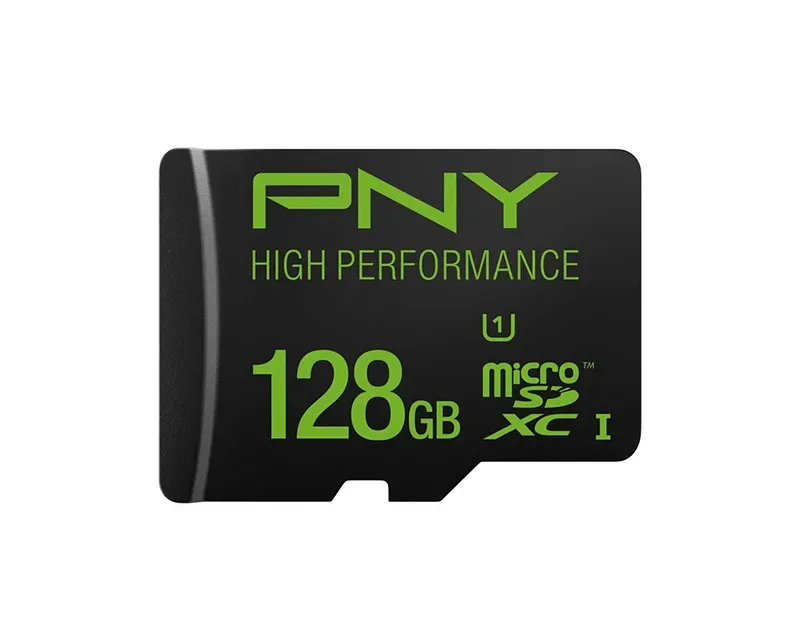 PSDUX128U160GGE - PNY High Performance 128GB Class 10 High Speed microSDXC UHS-I U1 Up To 60MB/sec Flash Memory Card P-sdux128gu160g-ge