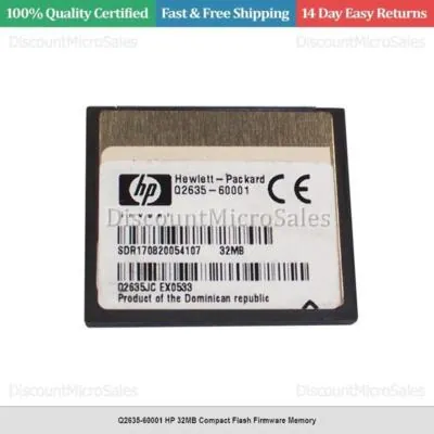 Q2635-67901 - HP 32MB Compact Flash Firmware Memory for LaserJet 4650/9040/9050 Series Multifunction Printer