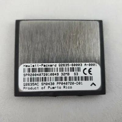 Q2635-67912 - HP 32MB Compact Flash Firmware Memory for LaserJet 4650/9040/9050 Series Multifunction Printer