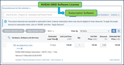 Q2D84A - HP NVIDIA GRID Workstation Edition Subscription License 1 Concurrent User 1Year