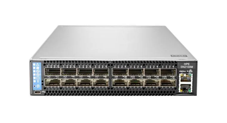 HPE Q2F23A#0D1 M-Series SN2100 16 x Ports 100GBase-X Layer-3 Managed Gigabit Ethernet Network Switch