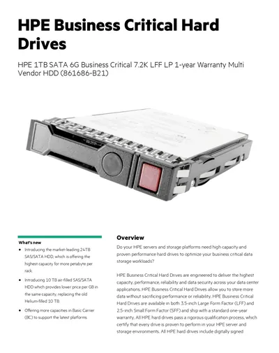 Q6N75A - HP Hedvig Object Only Storage Perpetual License 1 TB Capacity