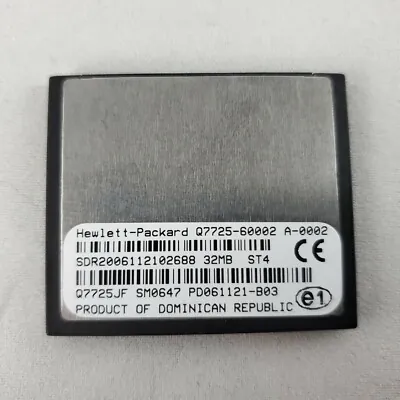 Q7725JF - HP 32MB Compact Flash Firmware Memory for Color LaserJet 4700 Series Multifunction Printer