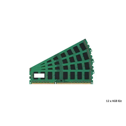 QG076AV - HP 48GB Kit (12x4GB) PC3-12800 DDR3-1600MHz ECC Unbuffered CL11 UDIMM Dual-Rank Memory